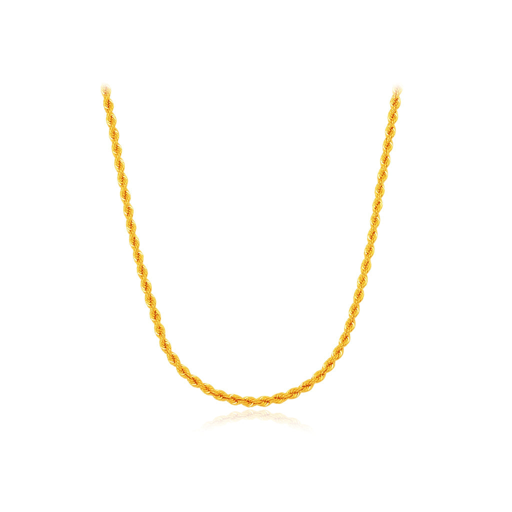 916 Gold Rope Chain - MoneyMax Jewellery