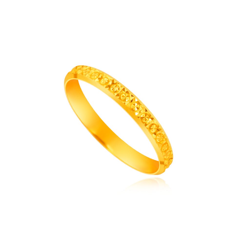Circular Faceted Ring - MoneyMax Jewellery