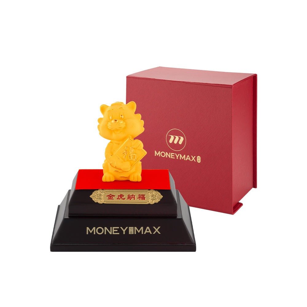 福 Fortune Tiger Figurine - MoneyMax Jewellery