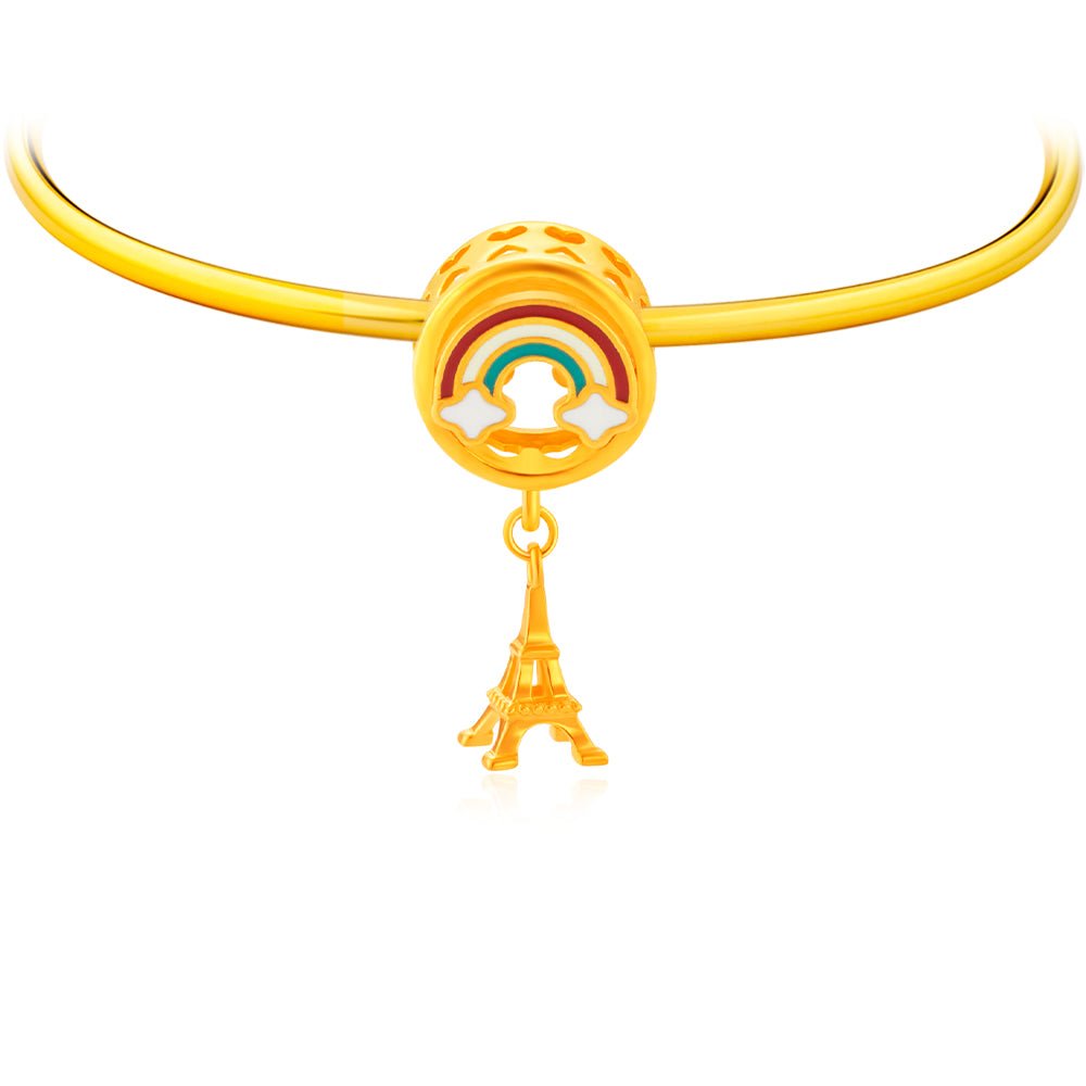 Rainbow Eiffel Tower Charm - MoneyMax Jewellery