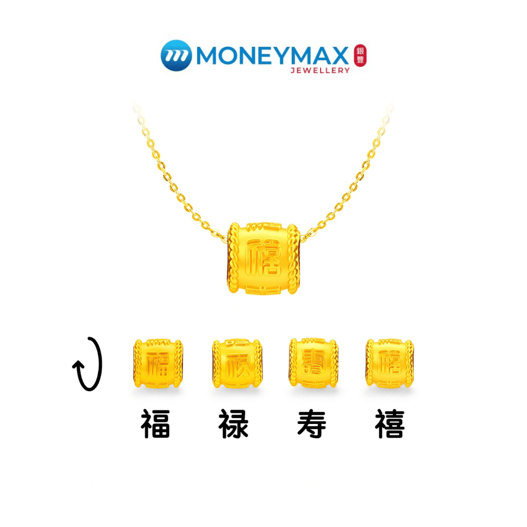 [10.10 Exclusive] 916/999 Gold Pendant Bundle | Free 925 Chain + Bracelet (For TikTok)