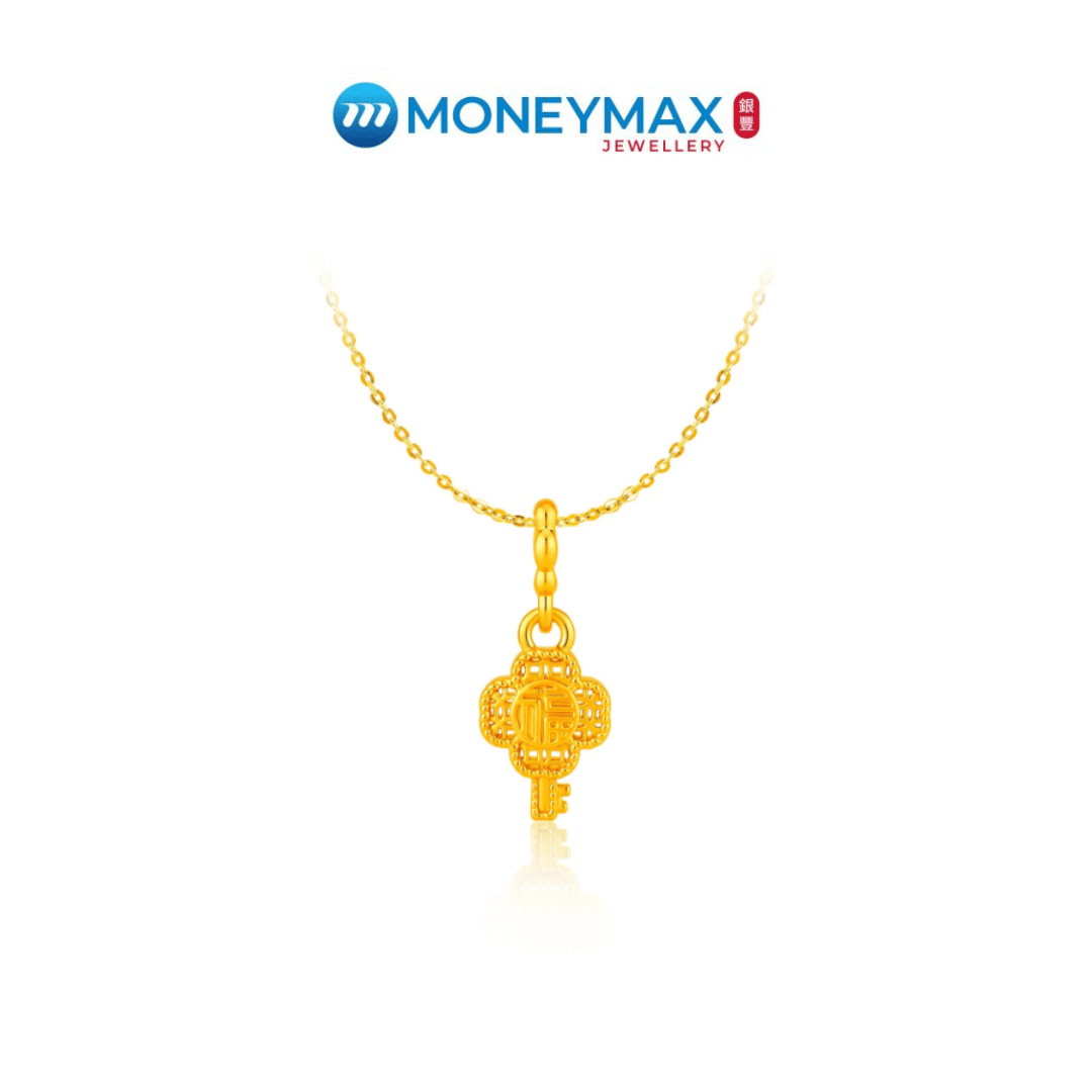 [10.10 Exclusive] 916/999 Gold Pendant Bundle | Free 925 Chain + Bracelet (For TikTok)