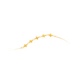 10K Gold Cross Crest Bracelet