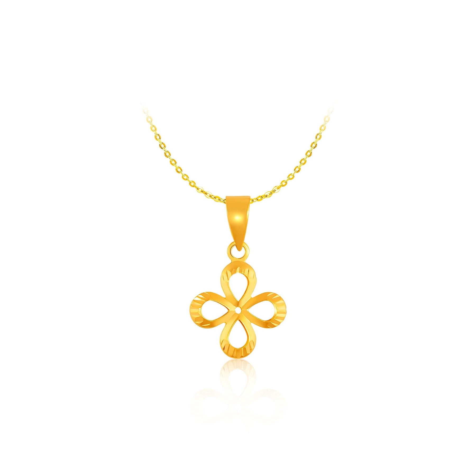 10K Gold Fortuna Forever Pendant