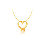10K Gold Love Heart Pendant