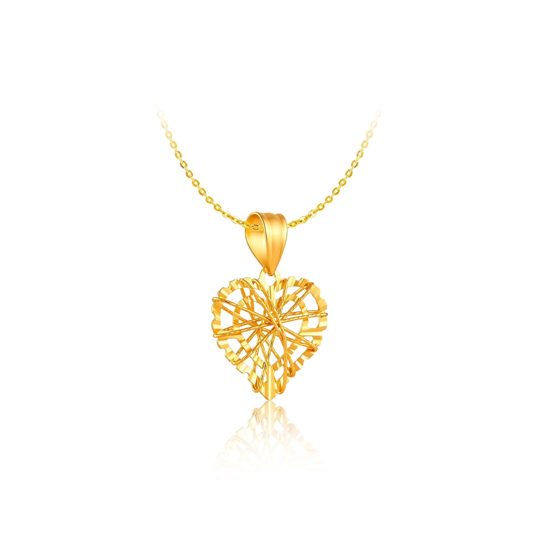10K Gold Lovestring Pendant