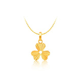 10K Gold Trifoliate Pendant