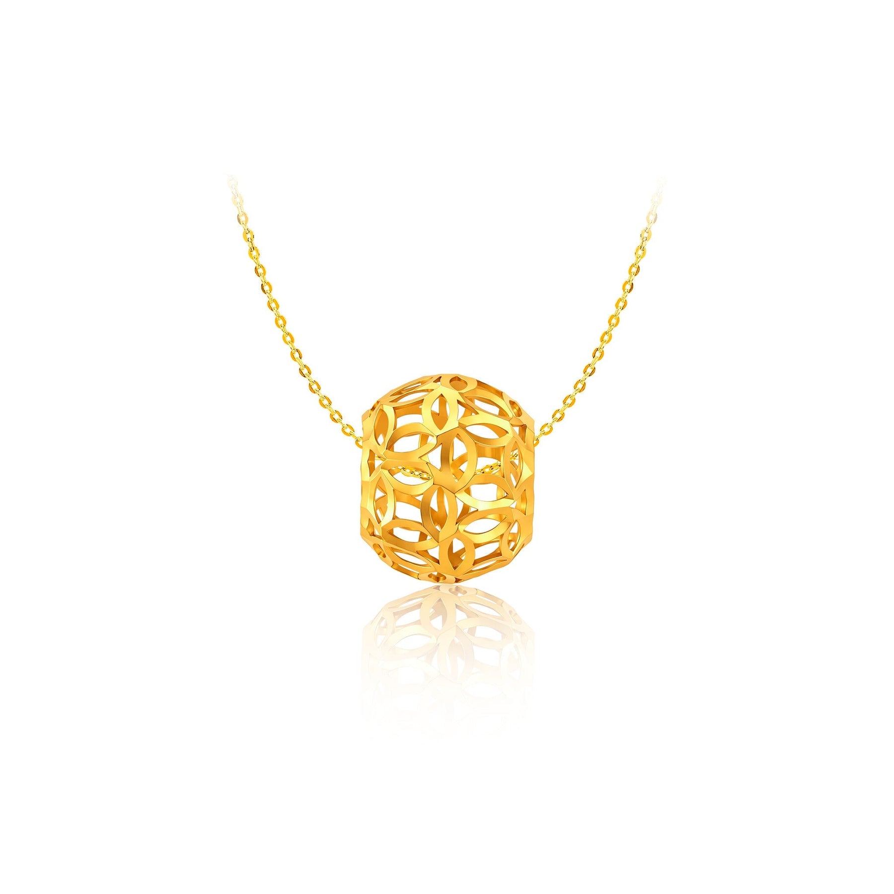10K Gold World of Fortune Pendant