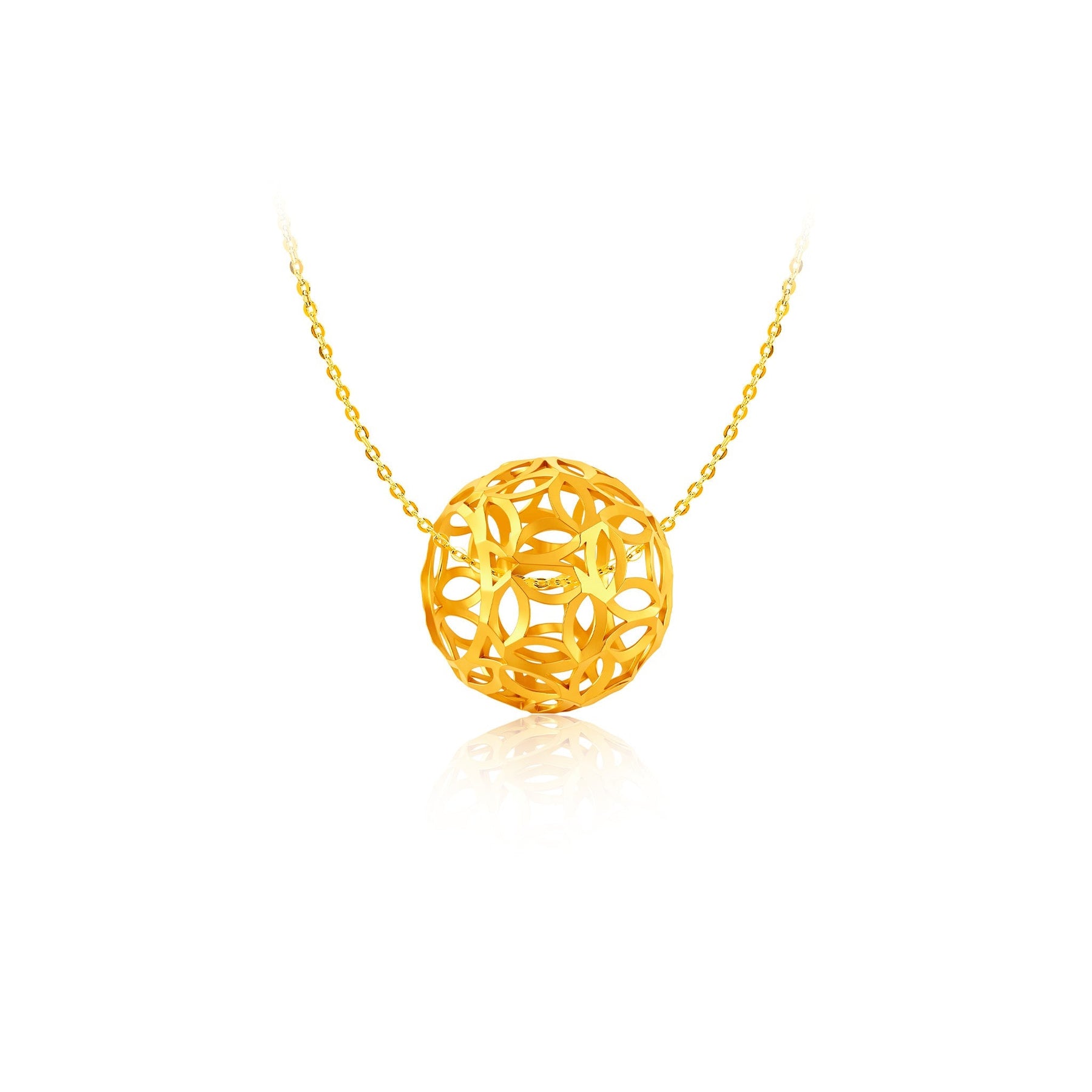 10K Gold World of Fortune Pendant