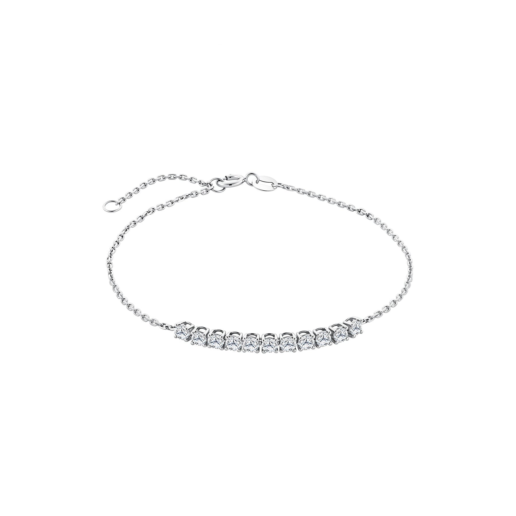 10K White Gold Diamond Allure Bracelet