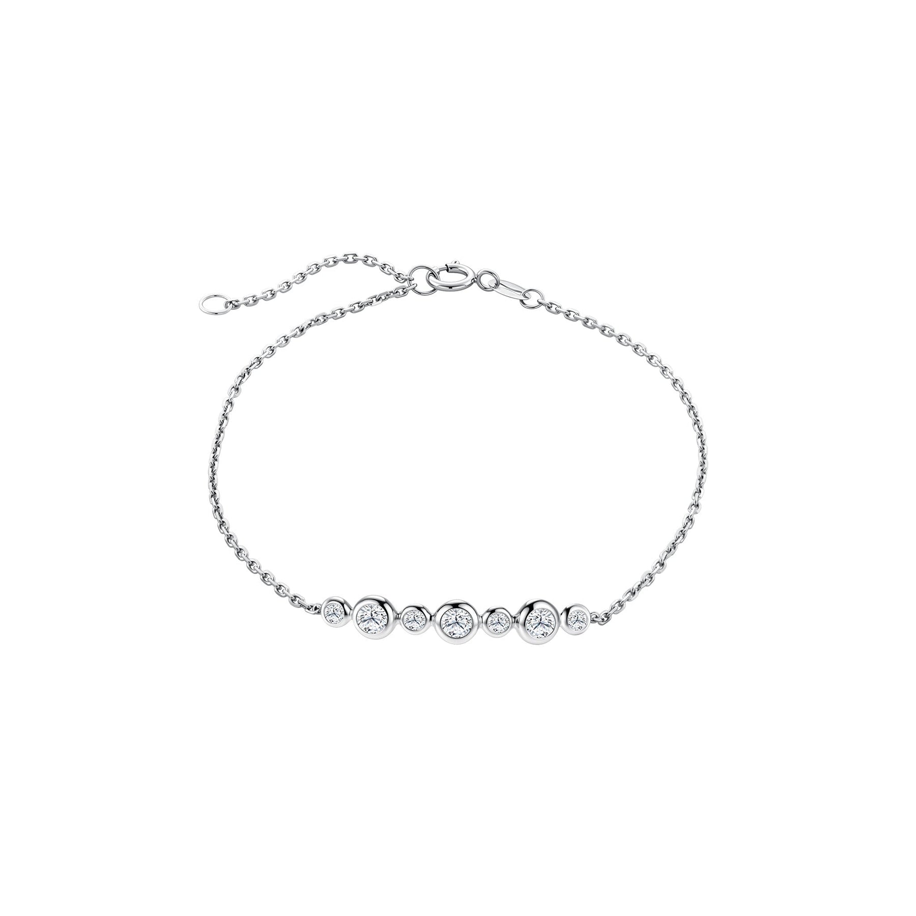10K White Gold Lumi Diamond Bracelet
