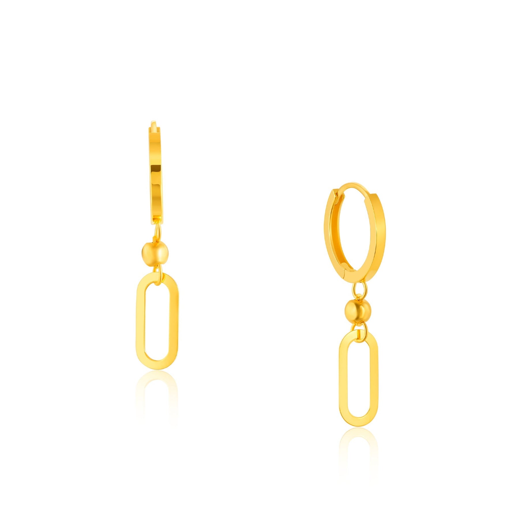 14K Gold Bonded Ring Earrings