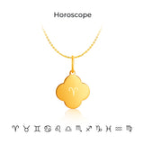 14K Gold Clover Timeless Infinity Pendant