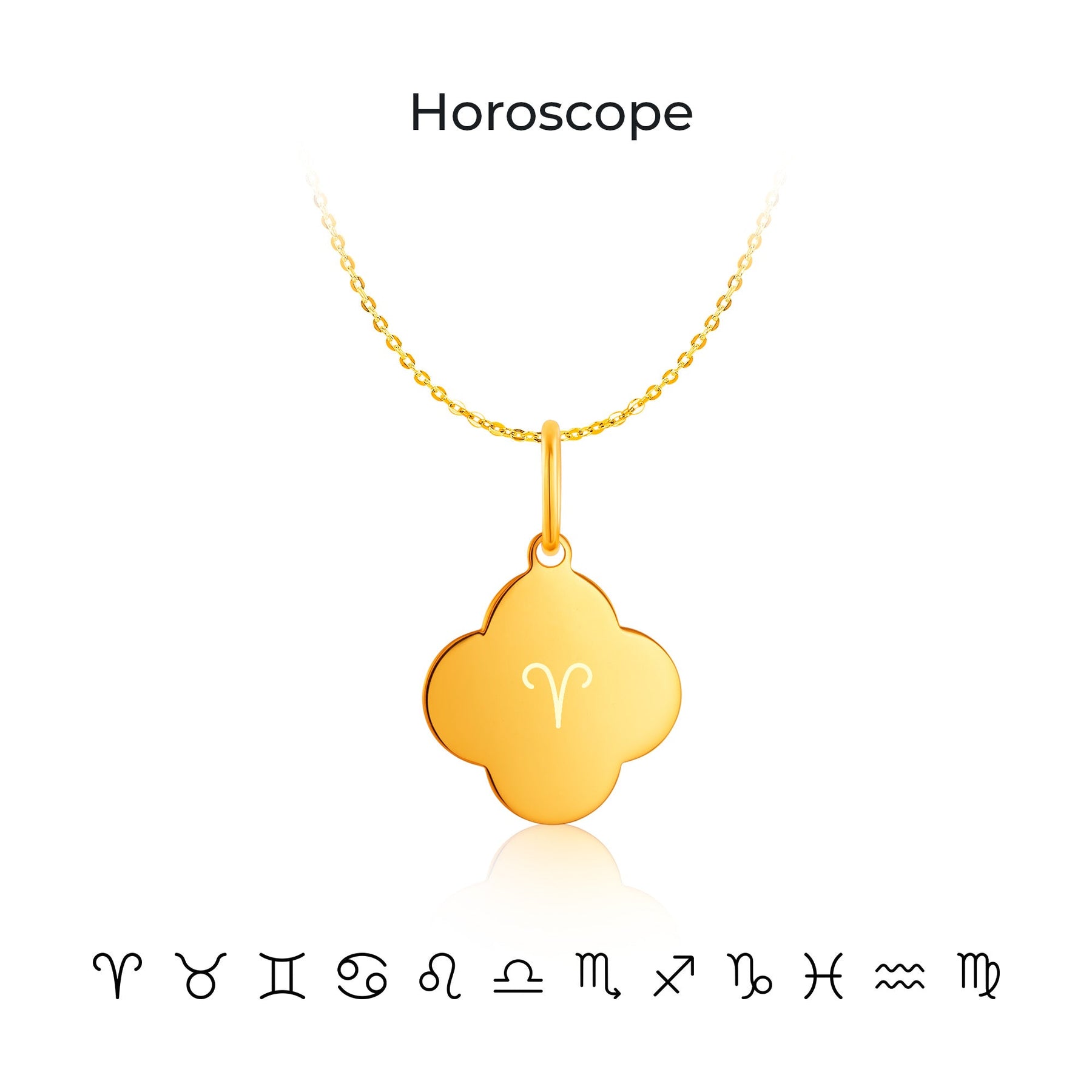14K Gold Clover Timeless Infinity Pendant