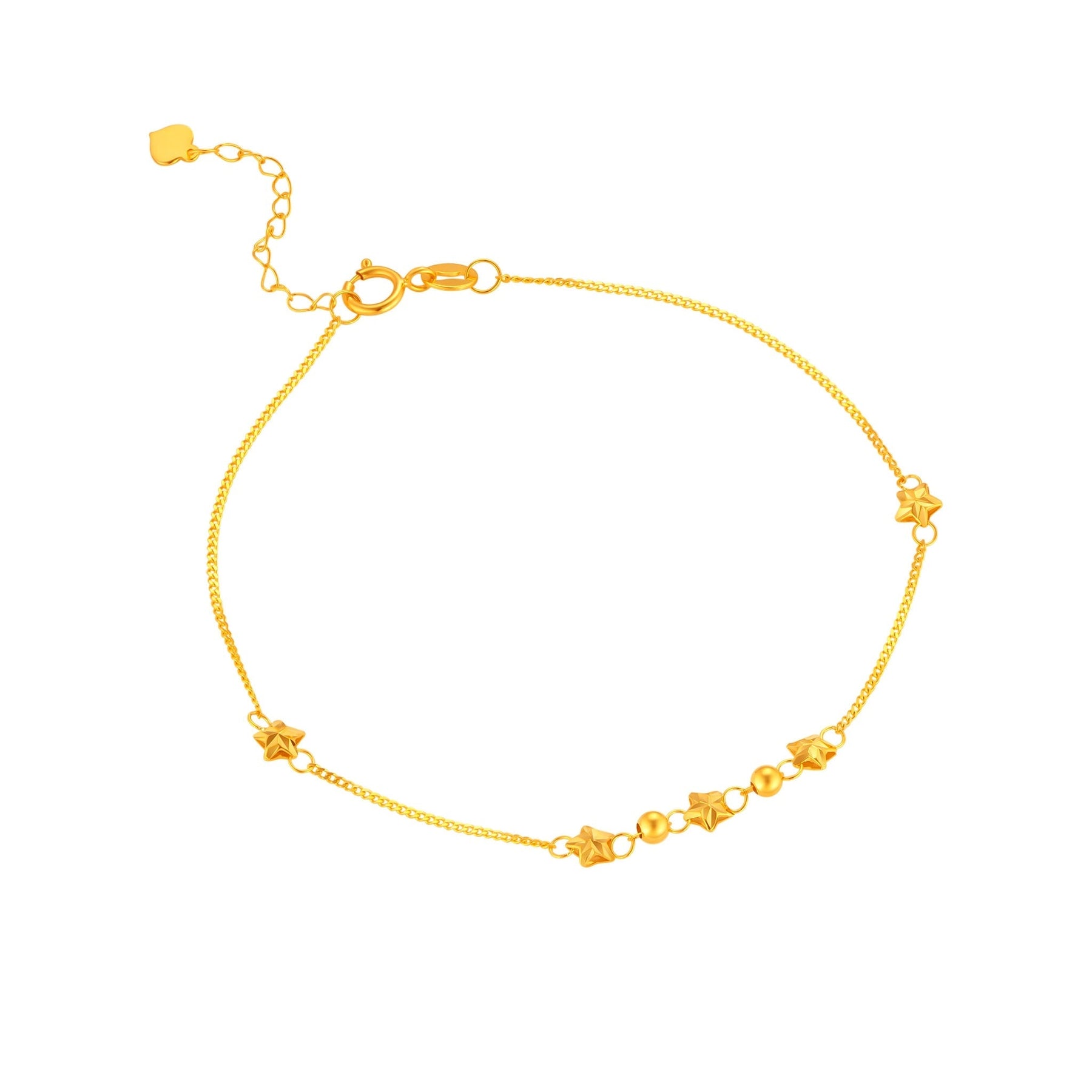 14K Gold Five Little Wishes Bracelet