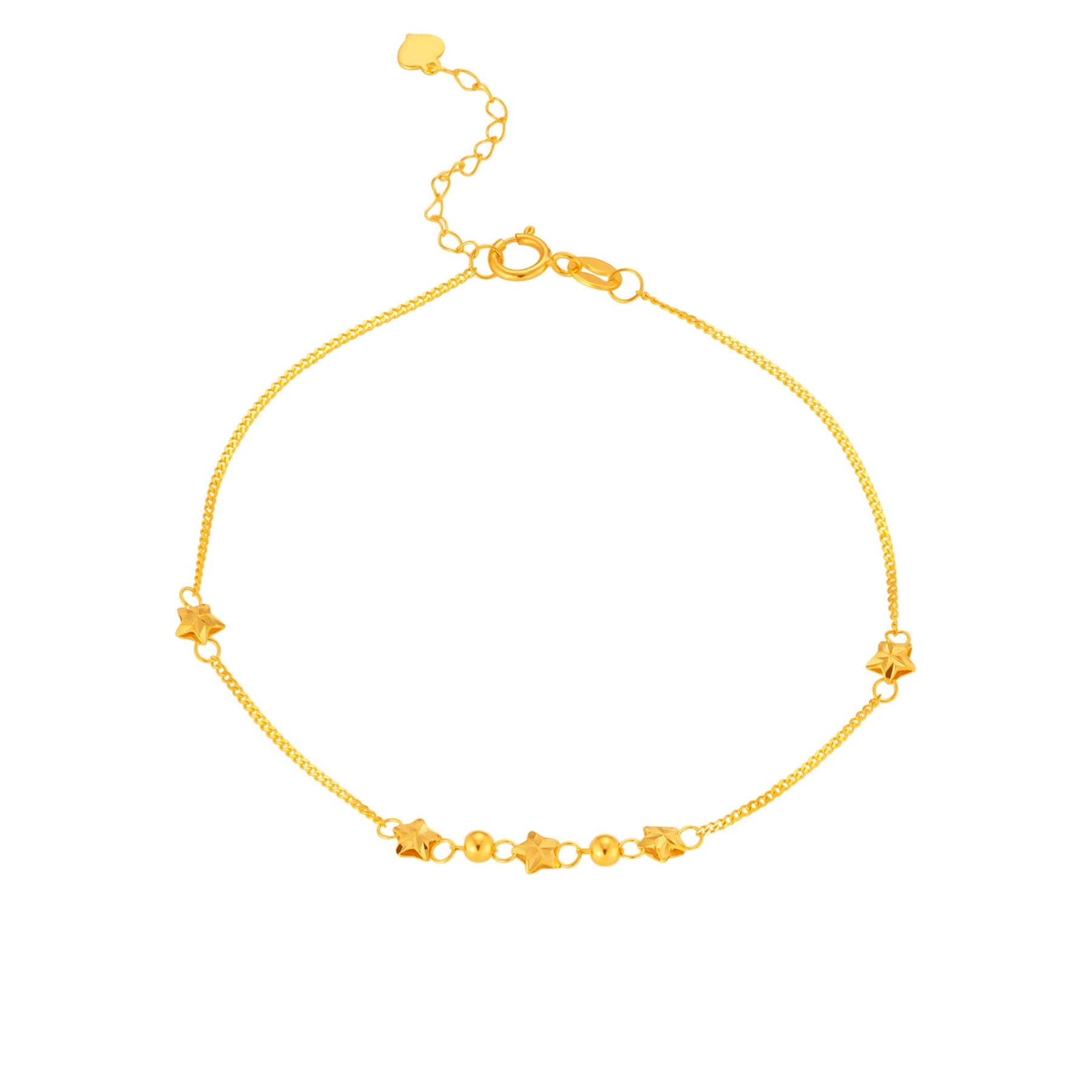 14K Gold Five Little Wishes Bracelet