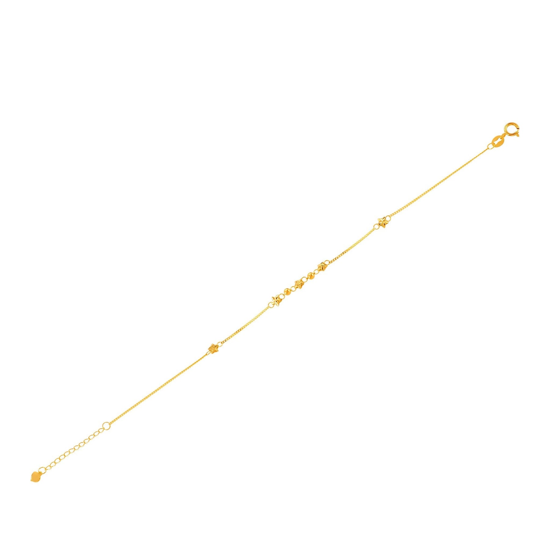 14K Gold Five Little Wishes Bracelet
