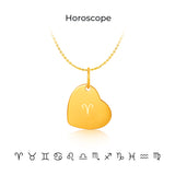 14K Gold Heart Timeless Infinity Pendant