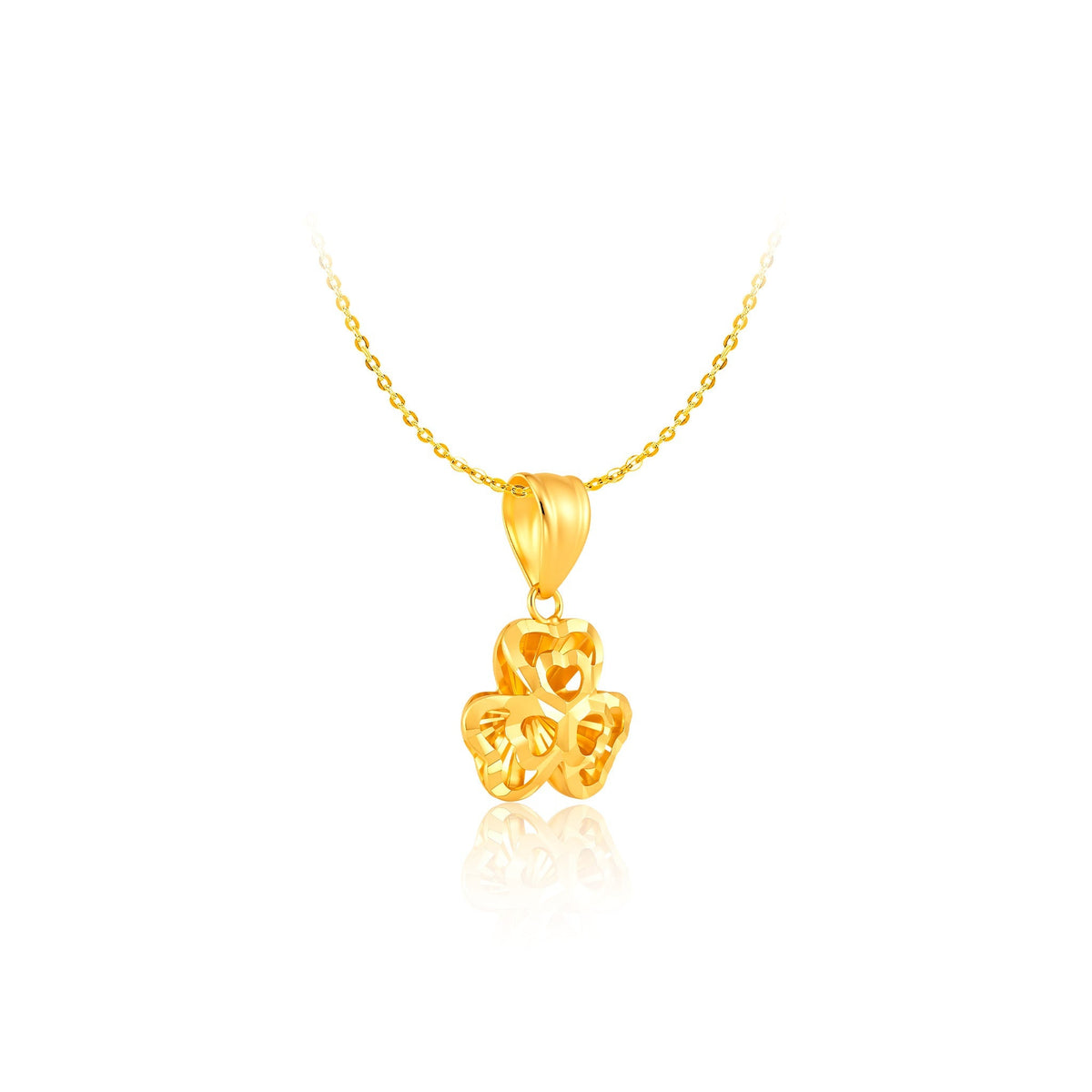 14K Gold Hearty Clover