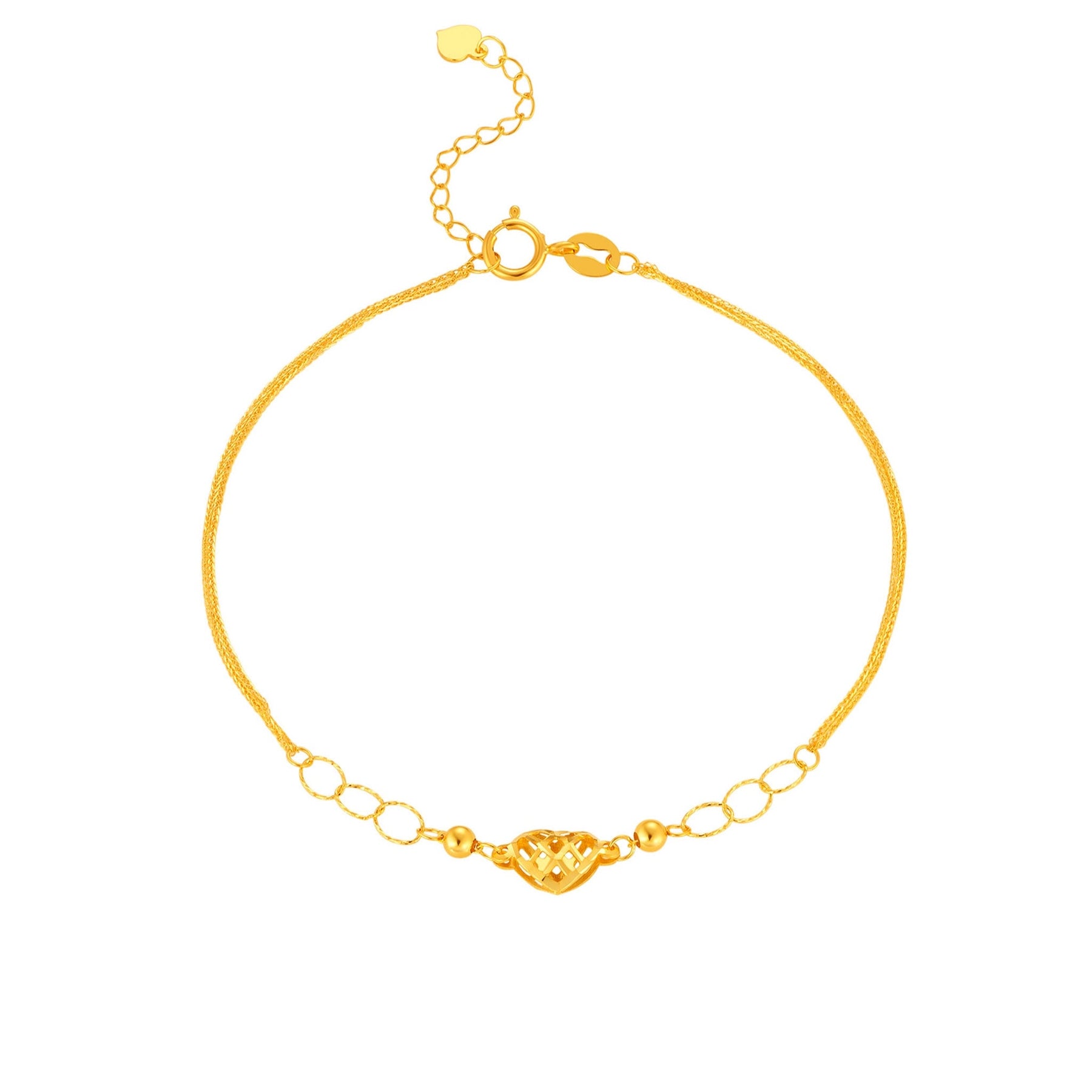 14K Gold Love Pulse Bracelet