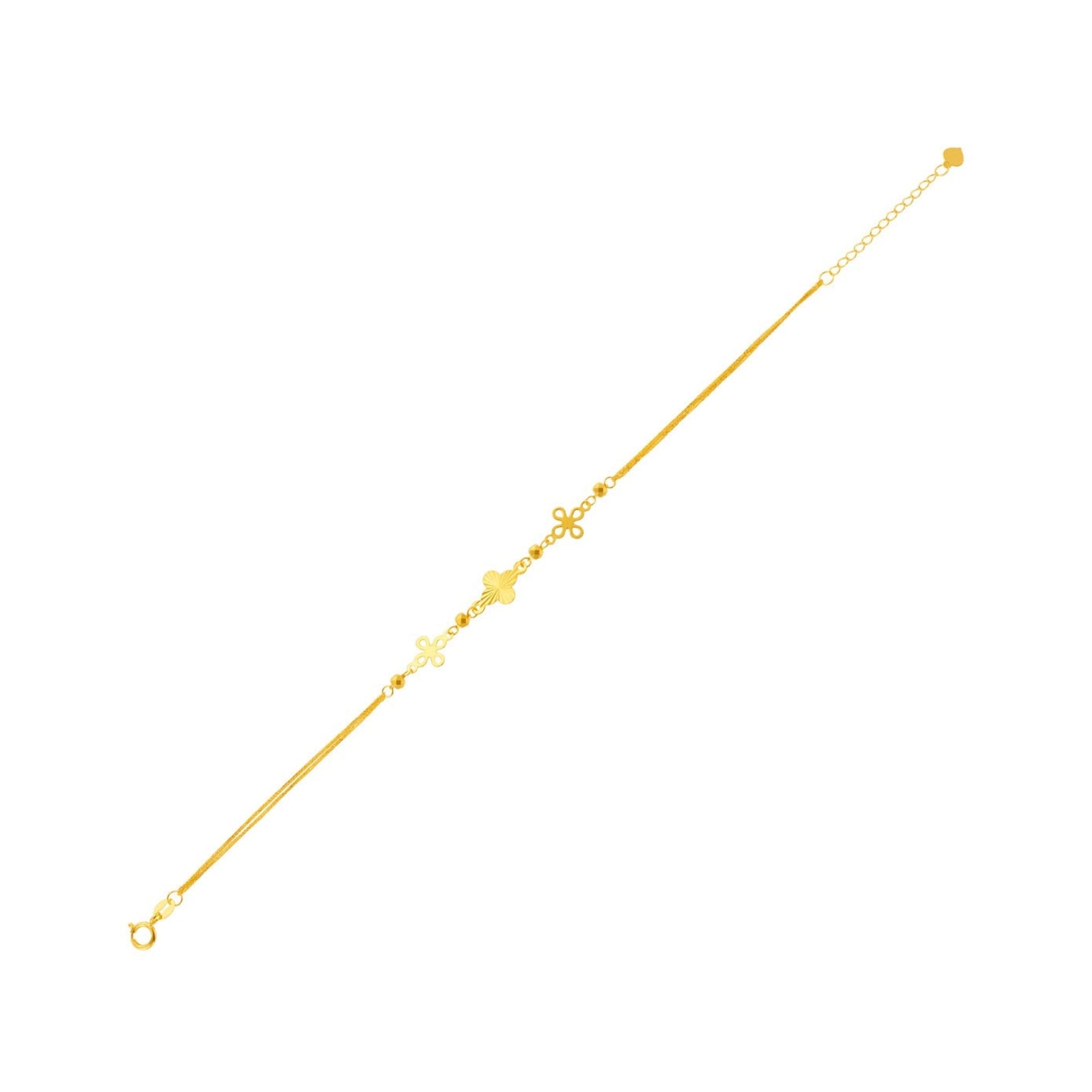 14K Gold Lumina Clover Bracelet