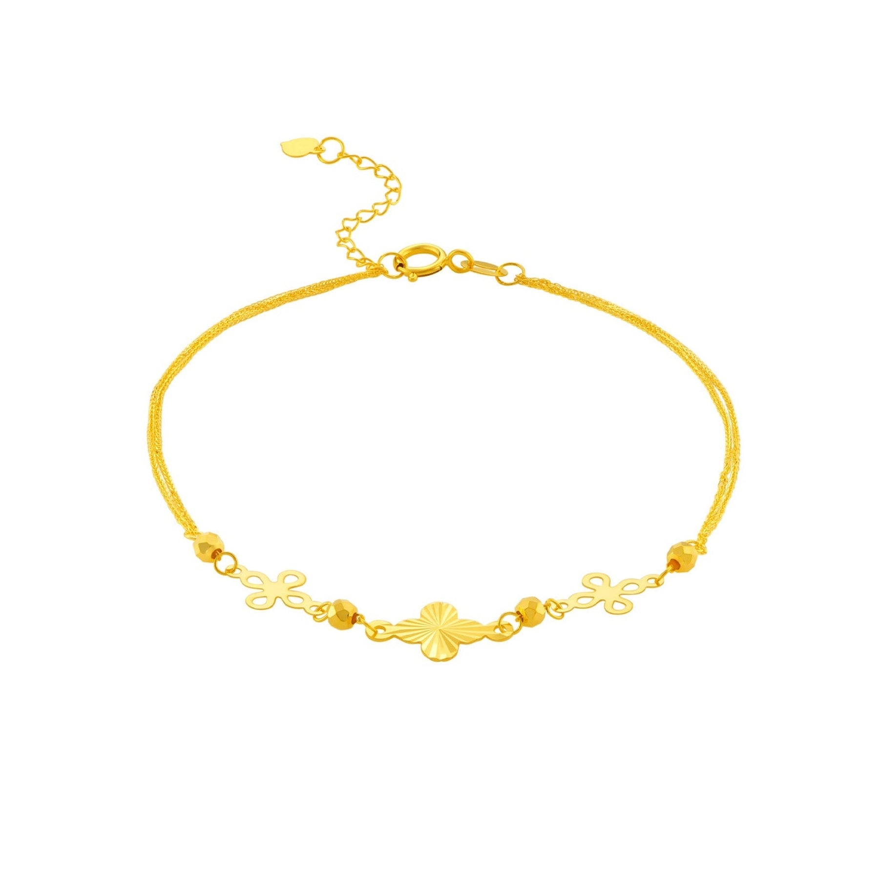 14K Gold Lumina Clover Bracelet