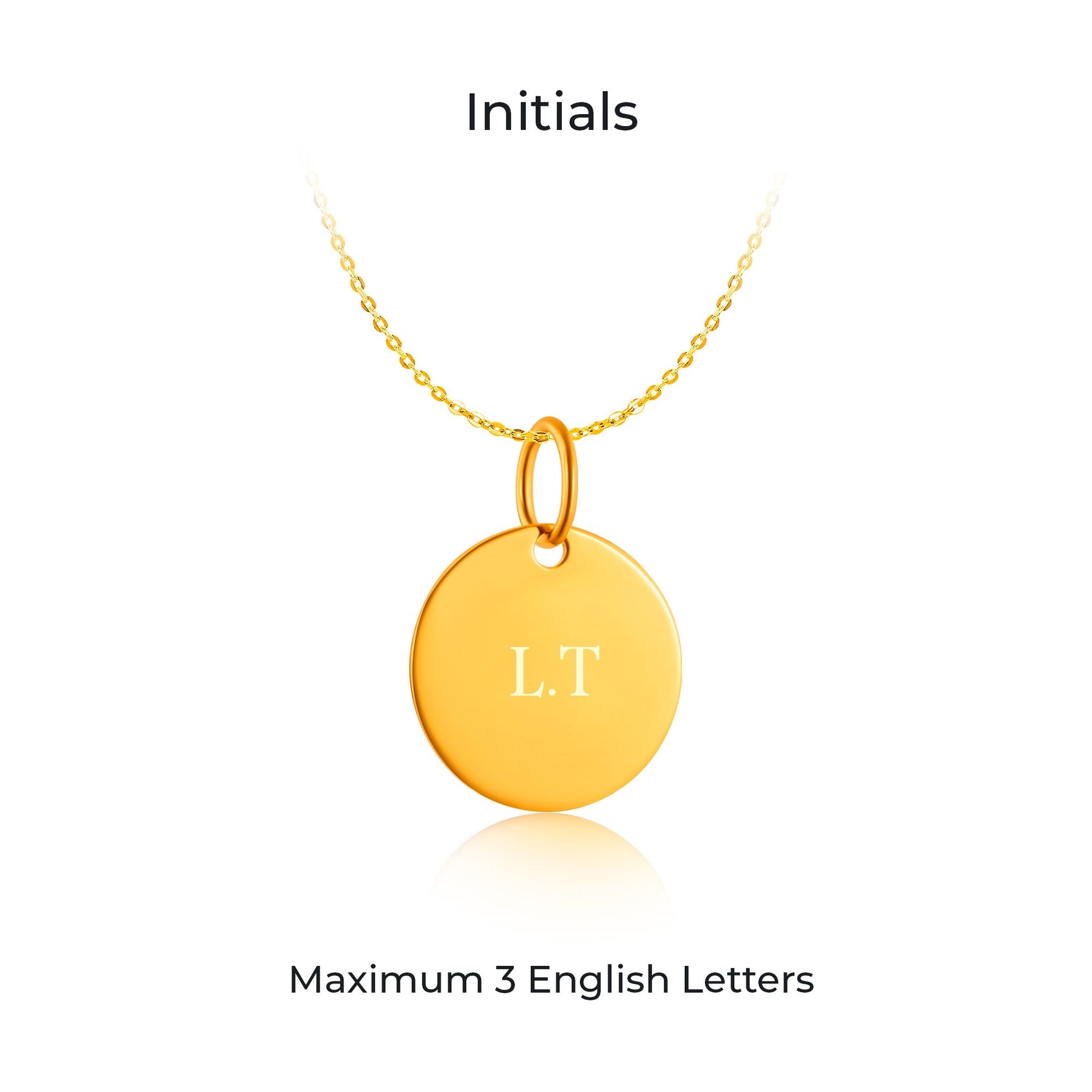 14K Gold Round Timeless Infinity Pendant