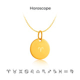 14K Gold Round Timeless Infinity Pendant