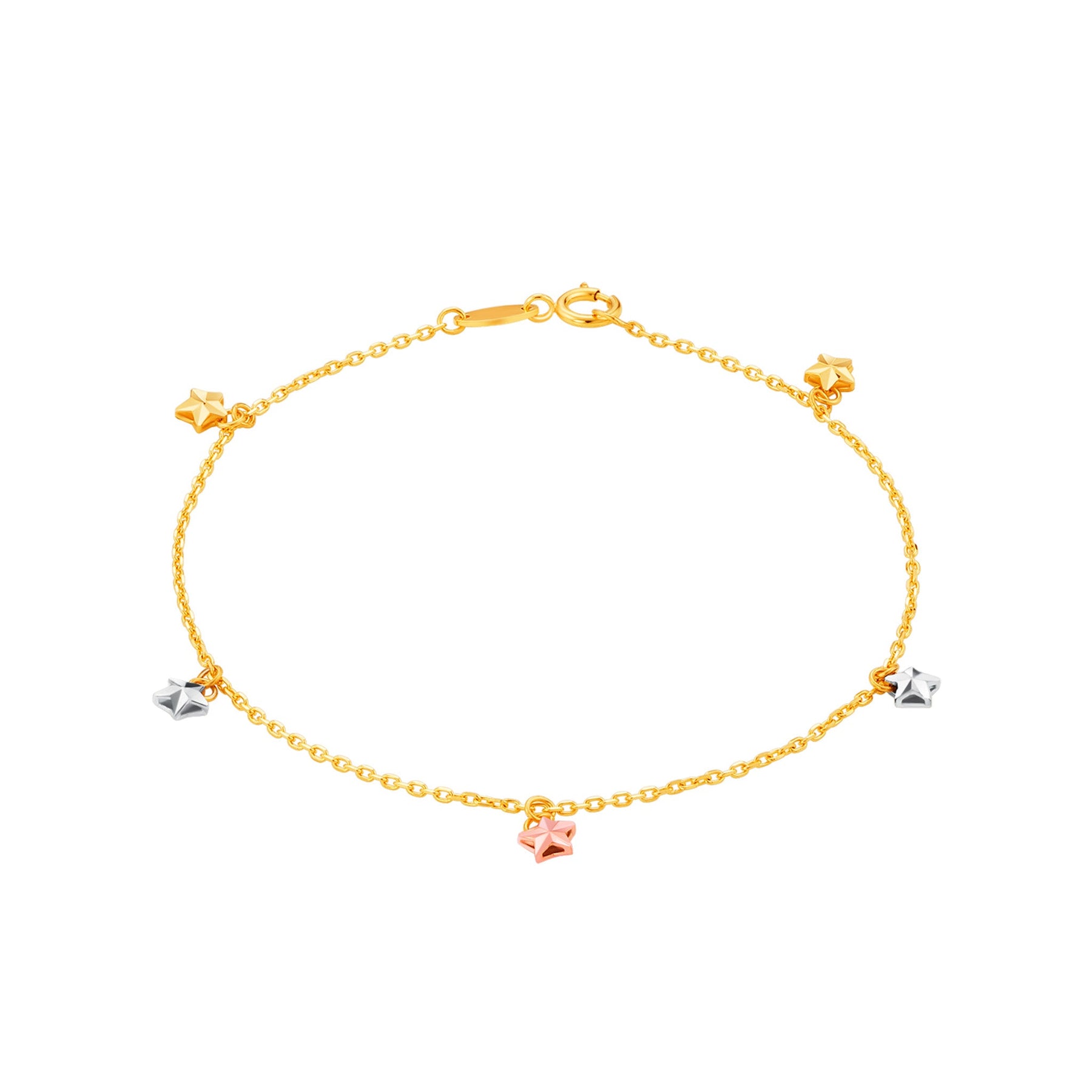 14K Gold Star Galaxy Bracelet
