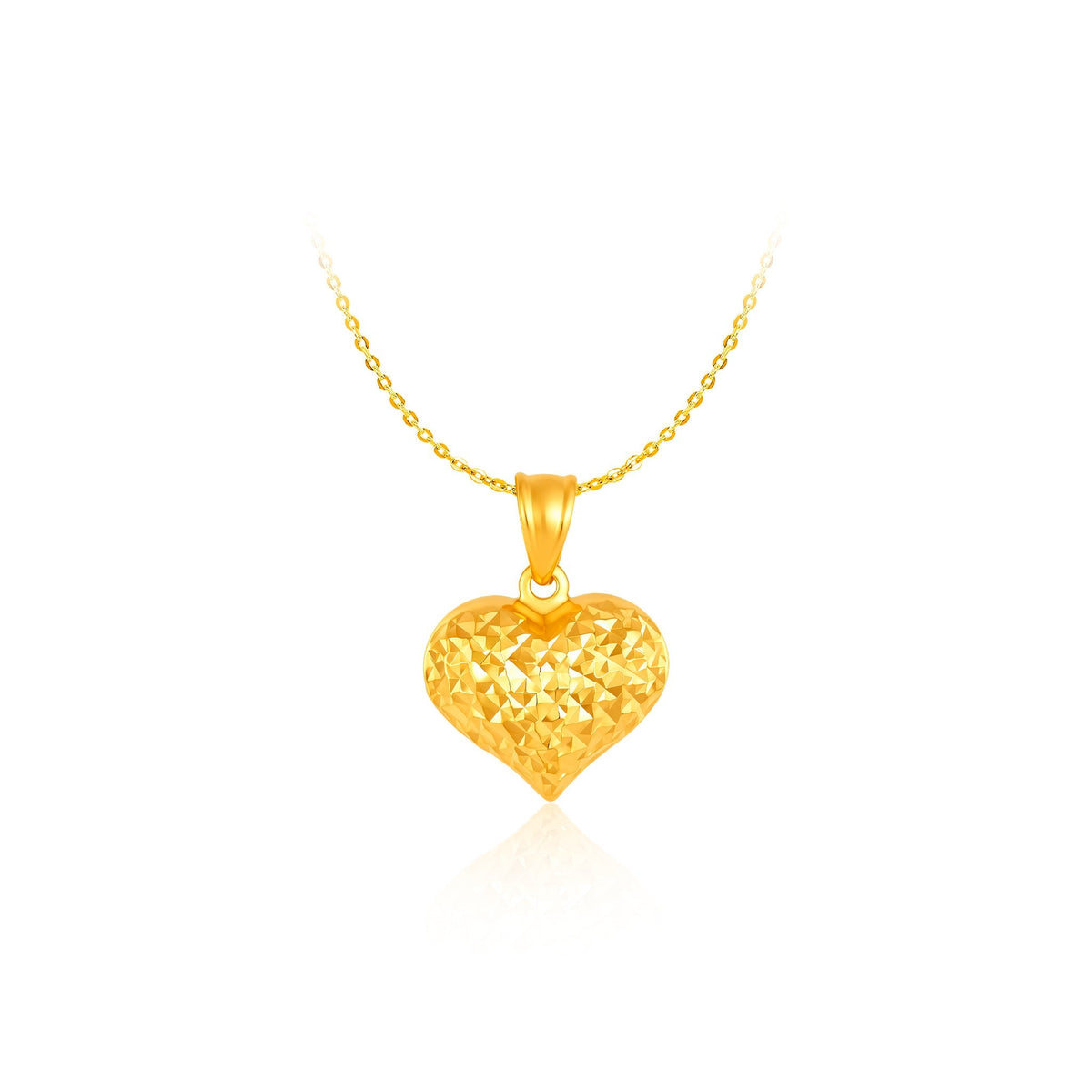 14K Gold Stellar Heart