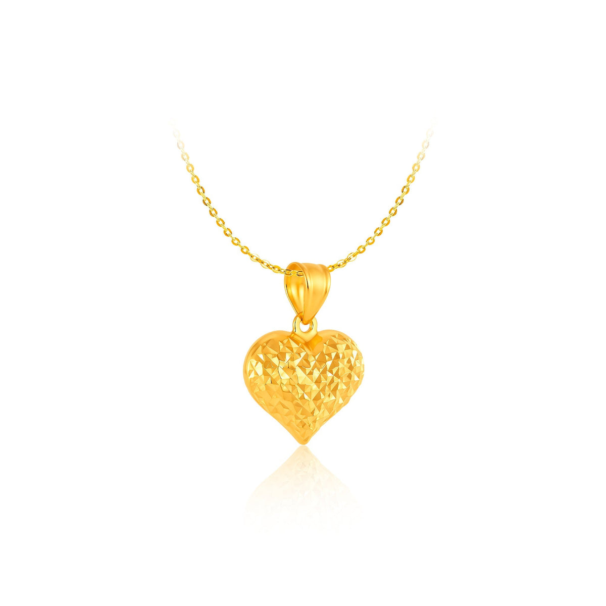 14K Gold Stellar Heart