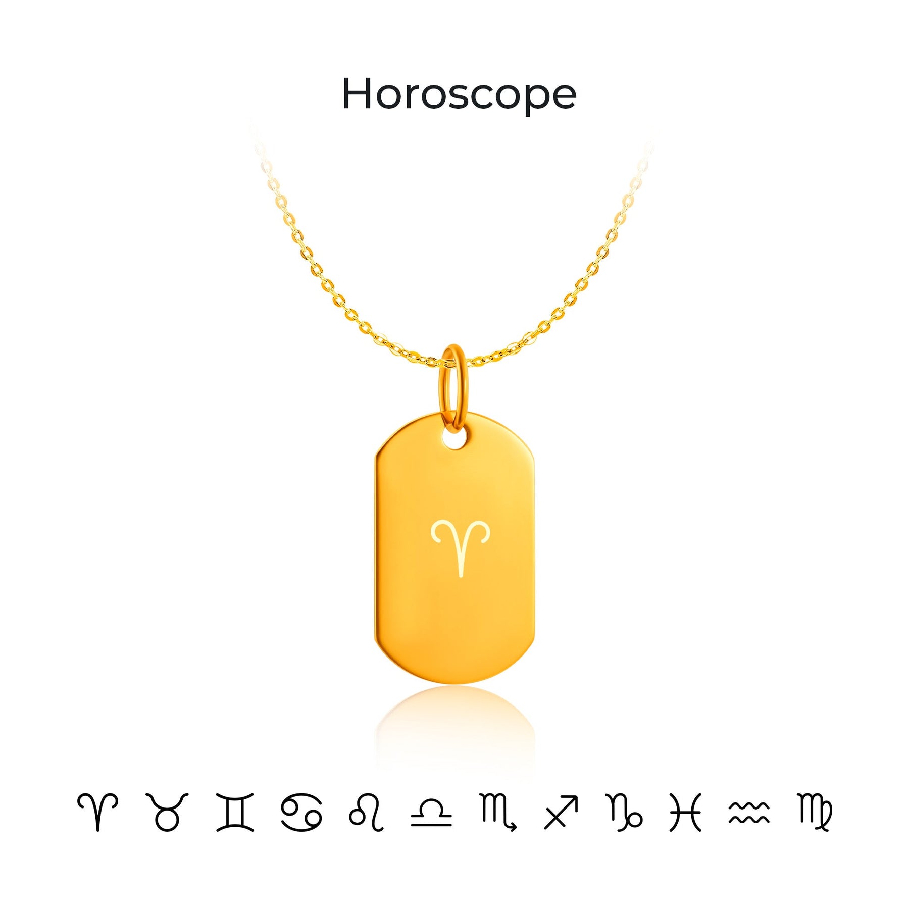 14K Gold Tag Timeless Infinity Pendant