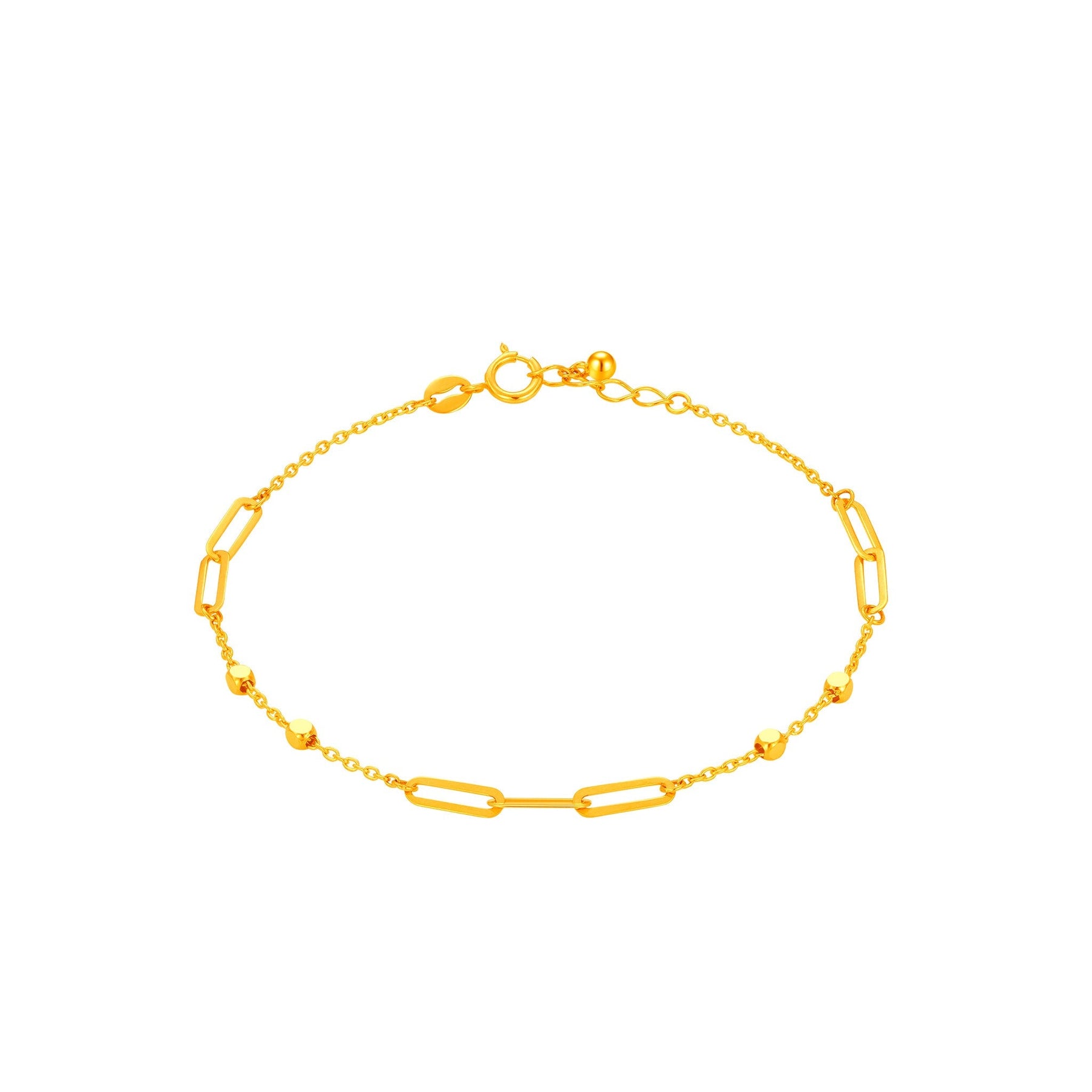 14K Gold Unity Link Bracelet