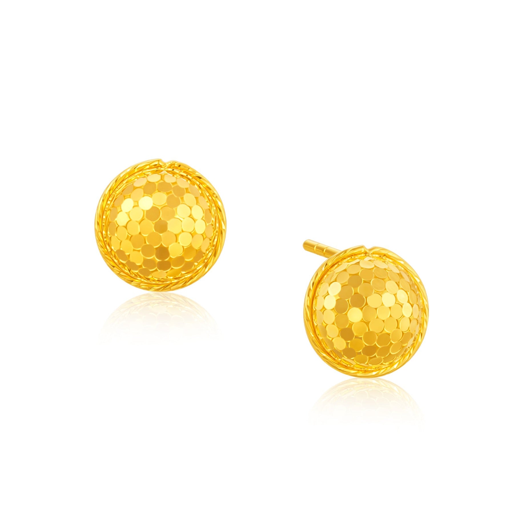 14K Gold Wealth Bowl Earrings