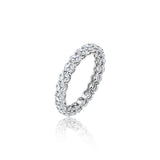 14K White Gold Full Eternity Diamond Ring