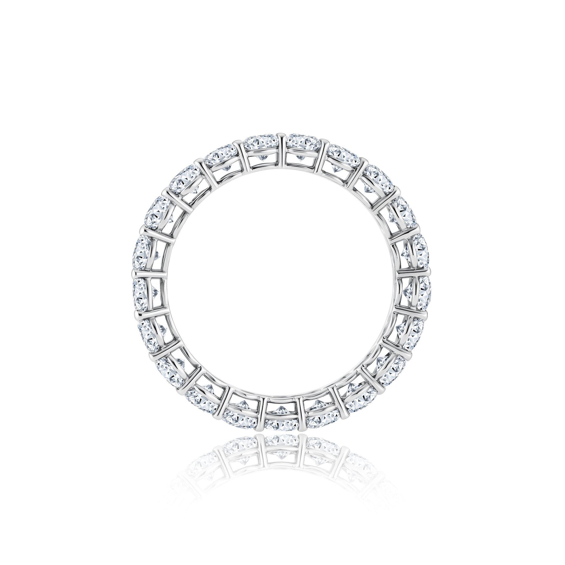 14K White Gold Full Eternity Diamond Ring