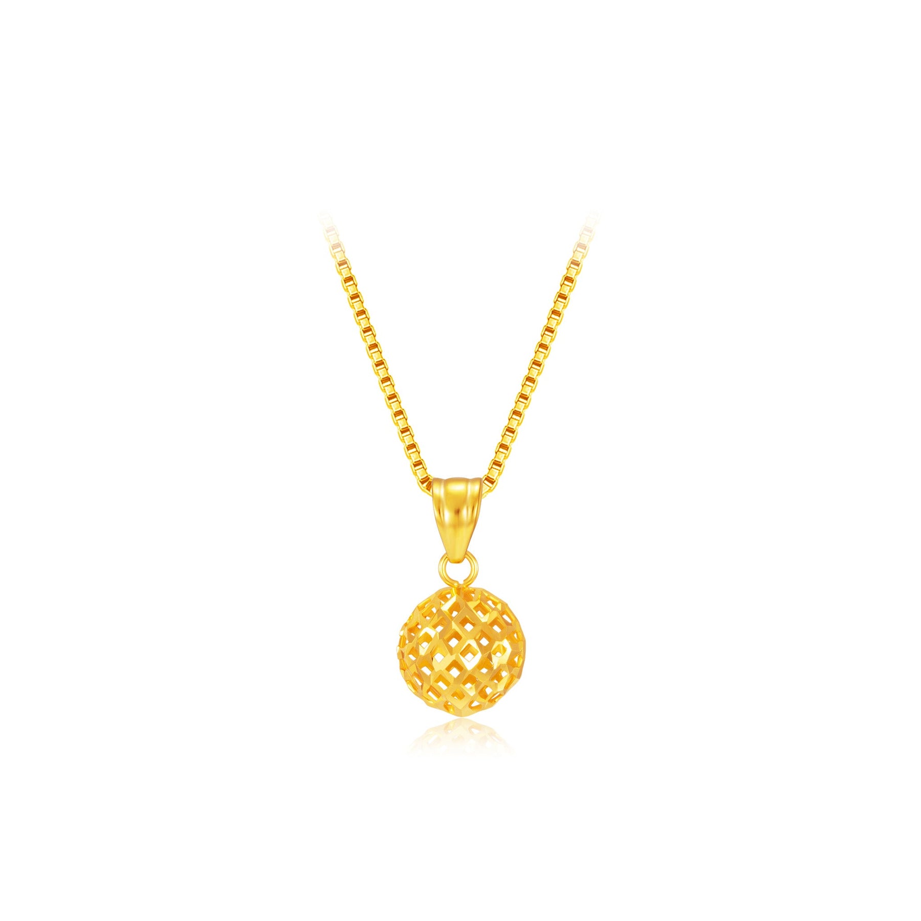 18K Golden Orb Pendant