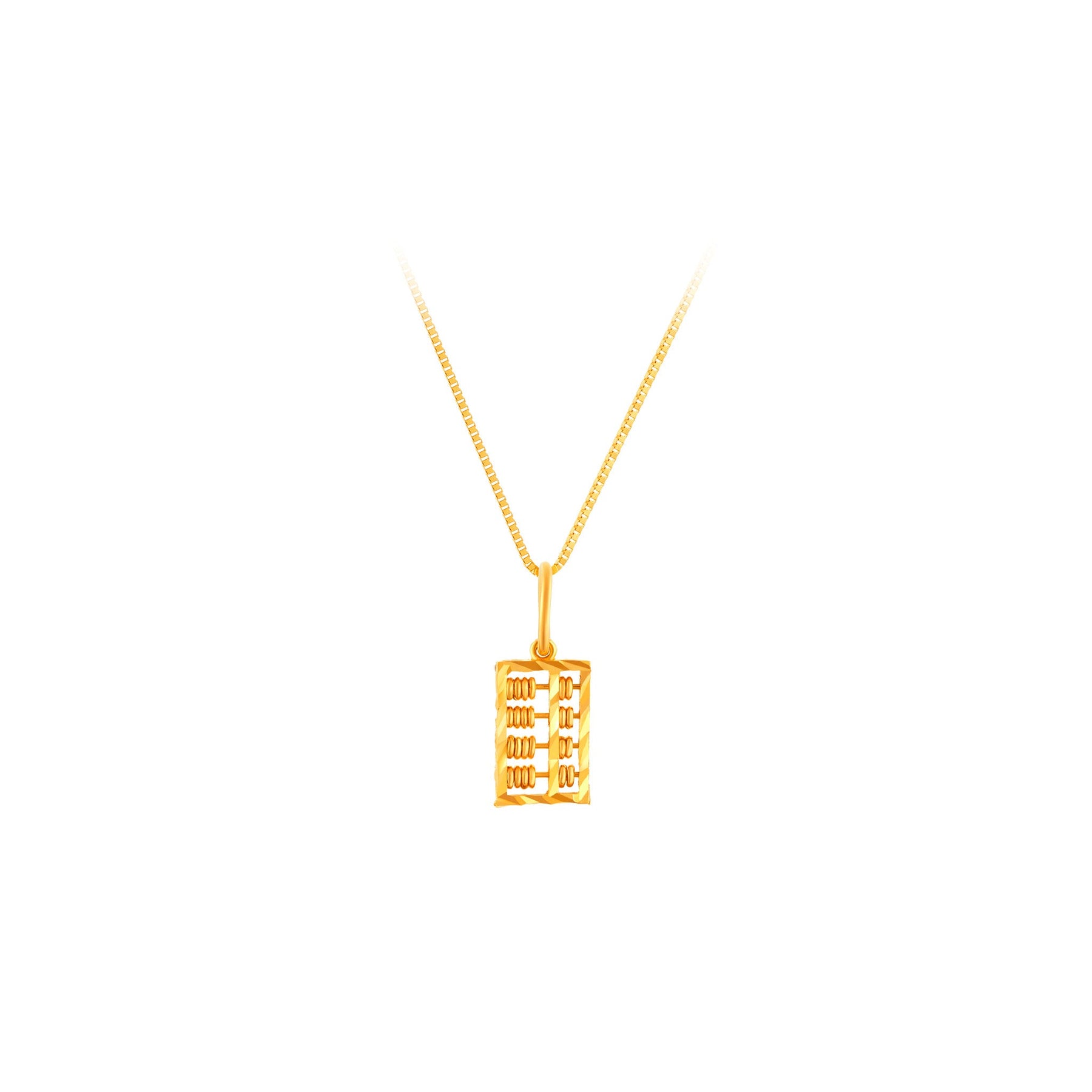 916 Gold Adorn Abacus Pendant