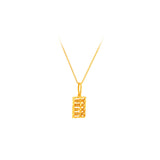 916 Gold Adorn Abacus Pendant