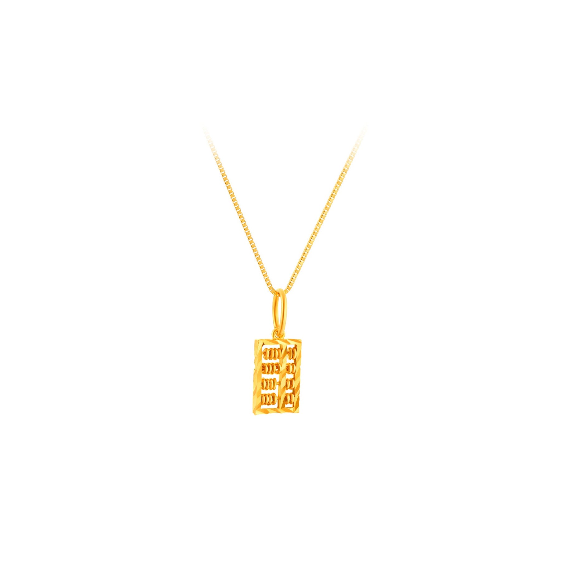 916 Gold Adorn Abacus Pendant