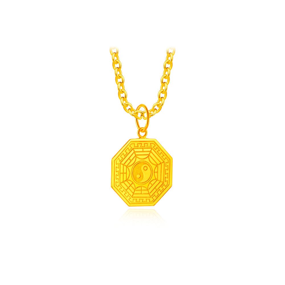 916 Gold Ba Gua 八卦 Pendant