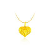916 Gold Beloved Heart Pendant