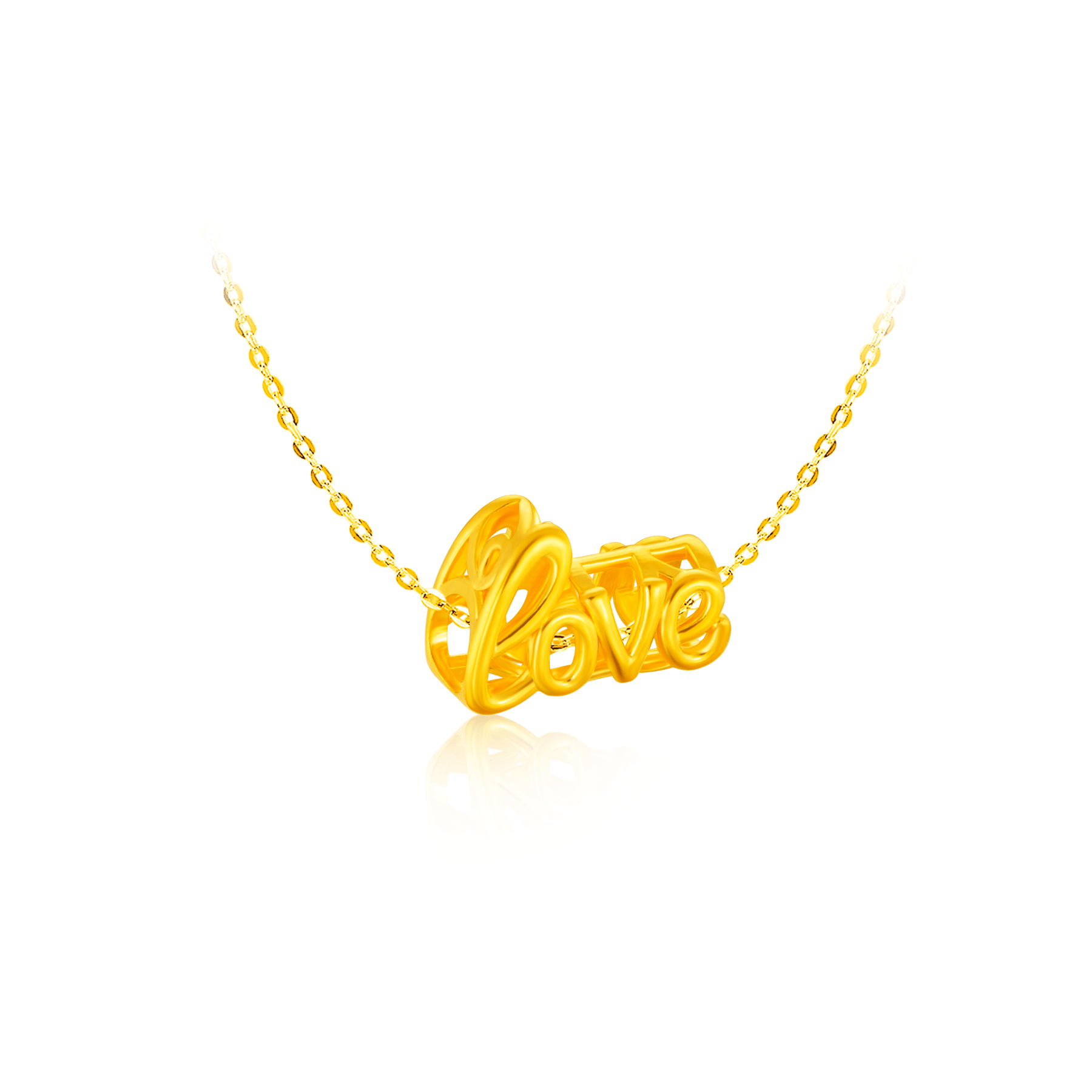916 Gold Beloved LOVE Charm