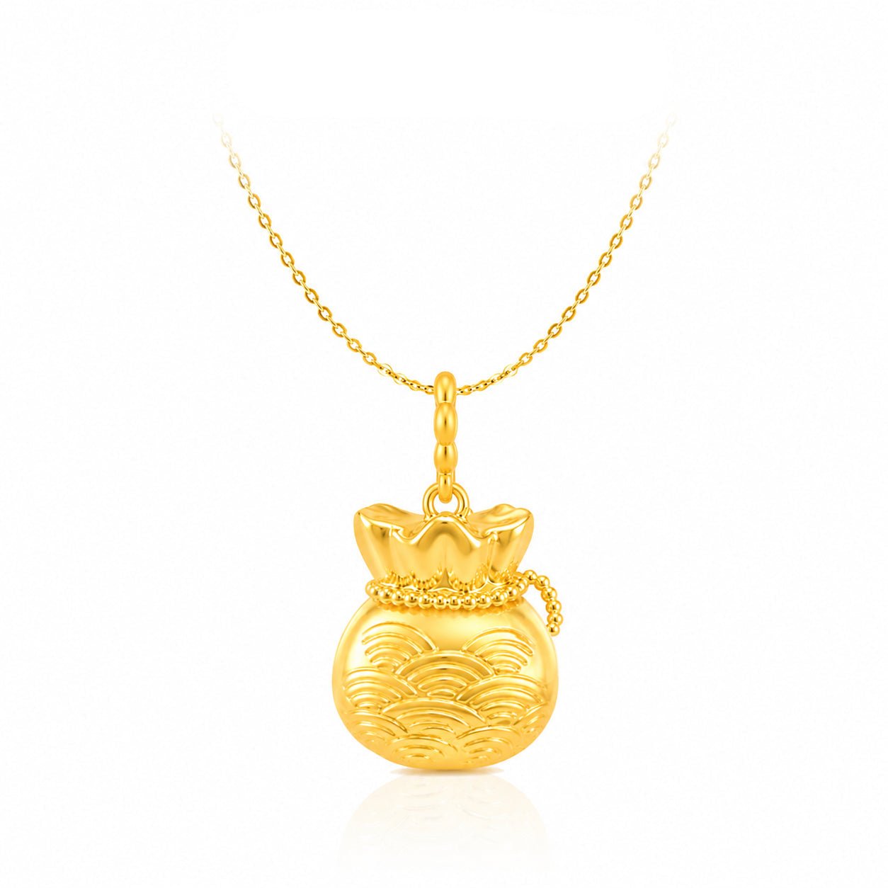 916 Gold Blessing Bag Pendant (For TikTok)