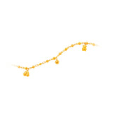 916 Gold Blessings Baby Anklet