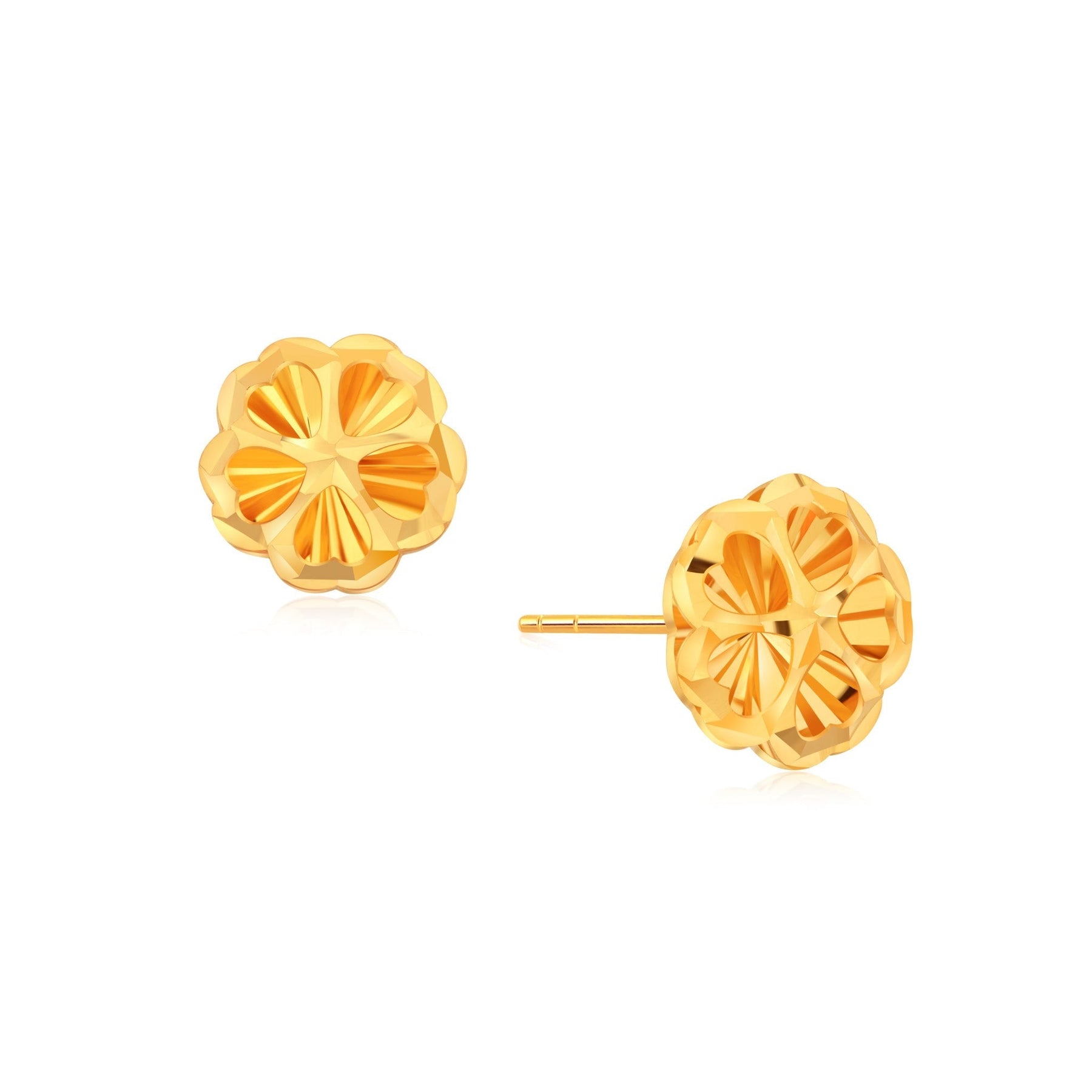 916 Gold Blossom Blooms Earrings