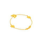 916 Gold Butterfly Bloom Bracelet