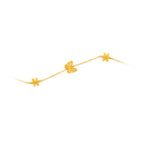 916 Gold Butterfly Bloom Bracelet