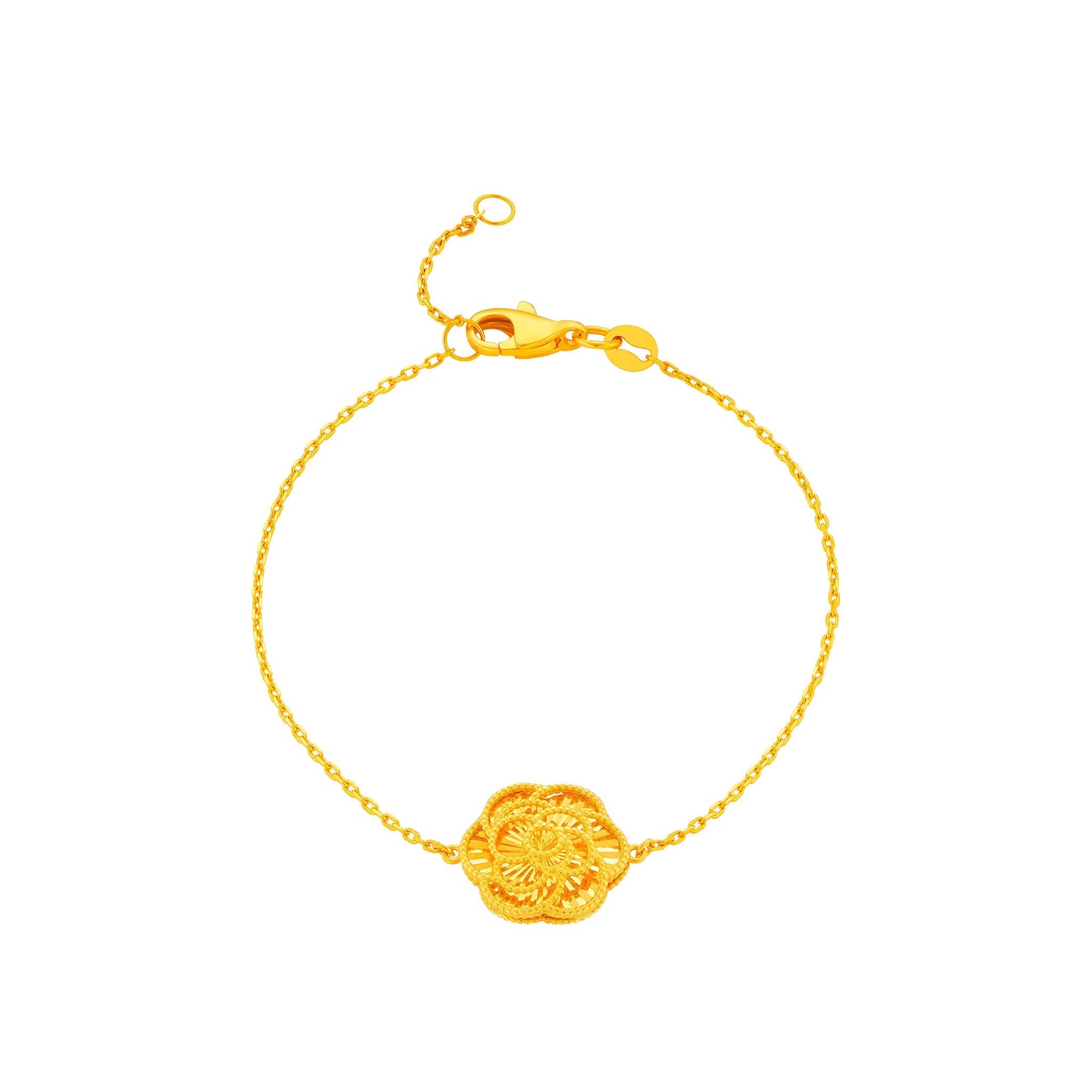 916 Gold Camelia Bracelet