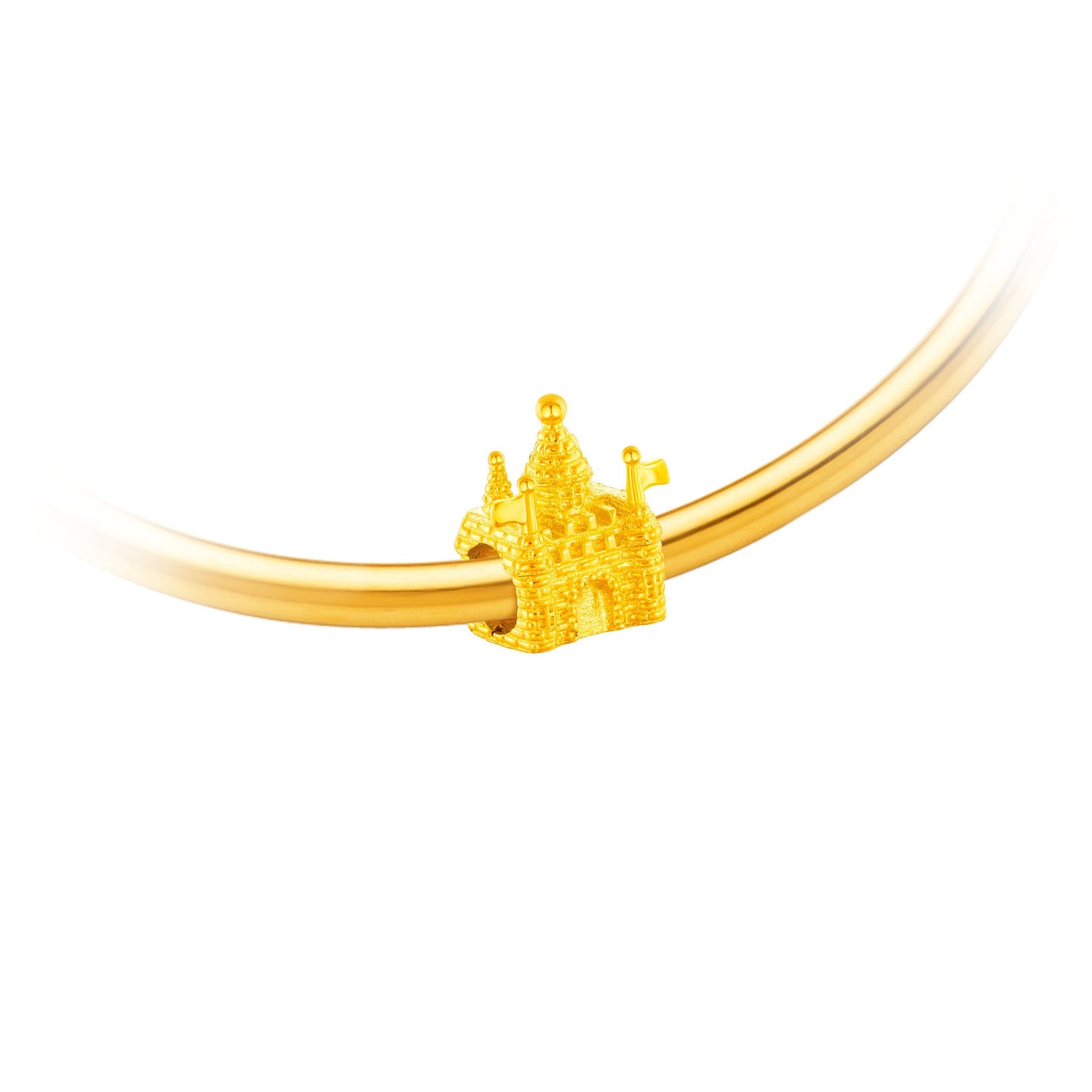 916 Gold Castle Charm